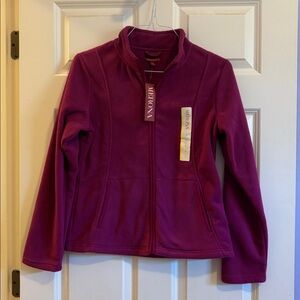 Merona Magenta Zip Up Fleece
